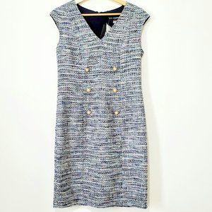 NWT Karl Lagerfeld Paris Blue Knit Shift Dress 4